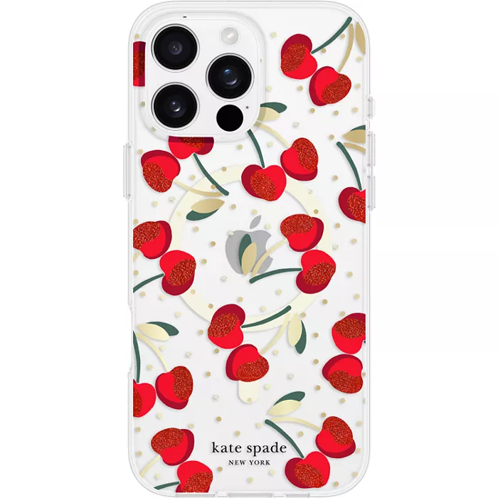 kate spade new york Protective Case with MagSafe for iPhone 16 Pro Max - Cherry Dot | Verizon