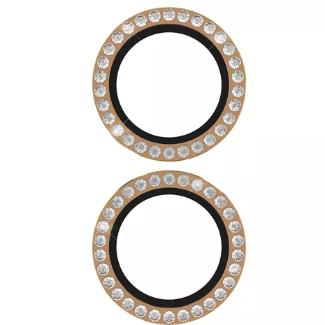 kate spade new york Aluminum Ring Lens Protector for iPhone 16/iPhone 16 Plus - Set in Stone Gold