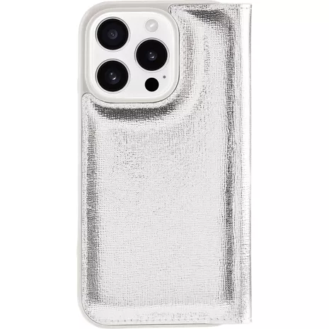 kate spade new york Metallic Folio Case for iPhone 16 Pro