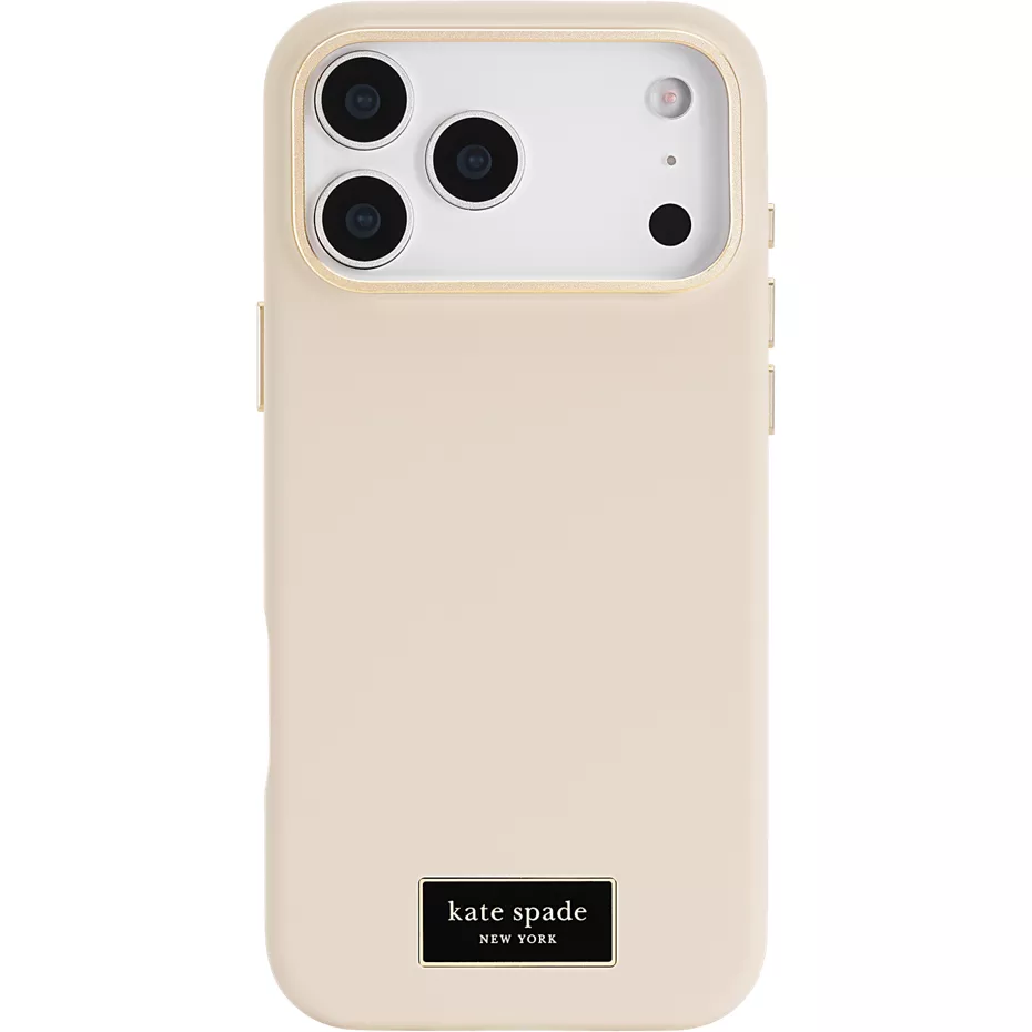 Kate Spade Silicone Case with MagSafe for iPhone 17 Pro Max - Icon Perfect Beige | Verizon