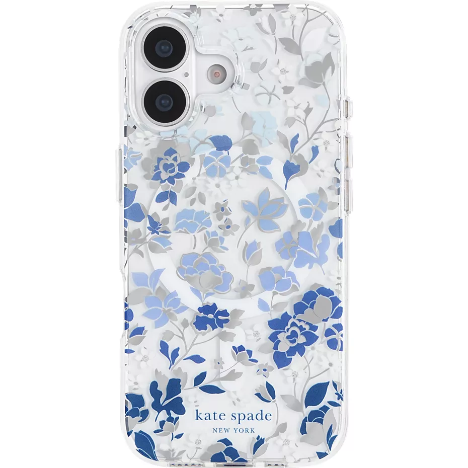 Kate Spade Protective Case with MagSafe for iPhone 17 - Flowerbed Blue | Verizon