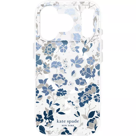 kate spade new york Protective Case with MagSafe for iPhone 17 Pro - Flowerbed Blue