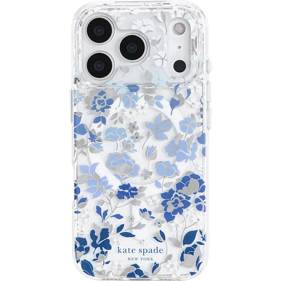 Kate Spade Protective Case with MagSafe for iPhone 17 Pro - Flowerbed Blue | Verizon