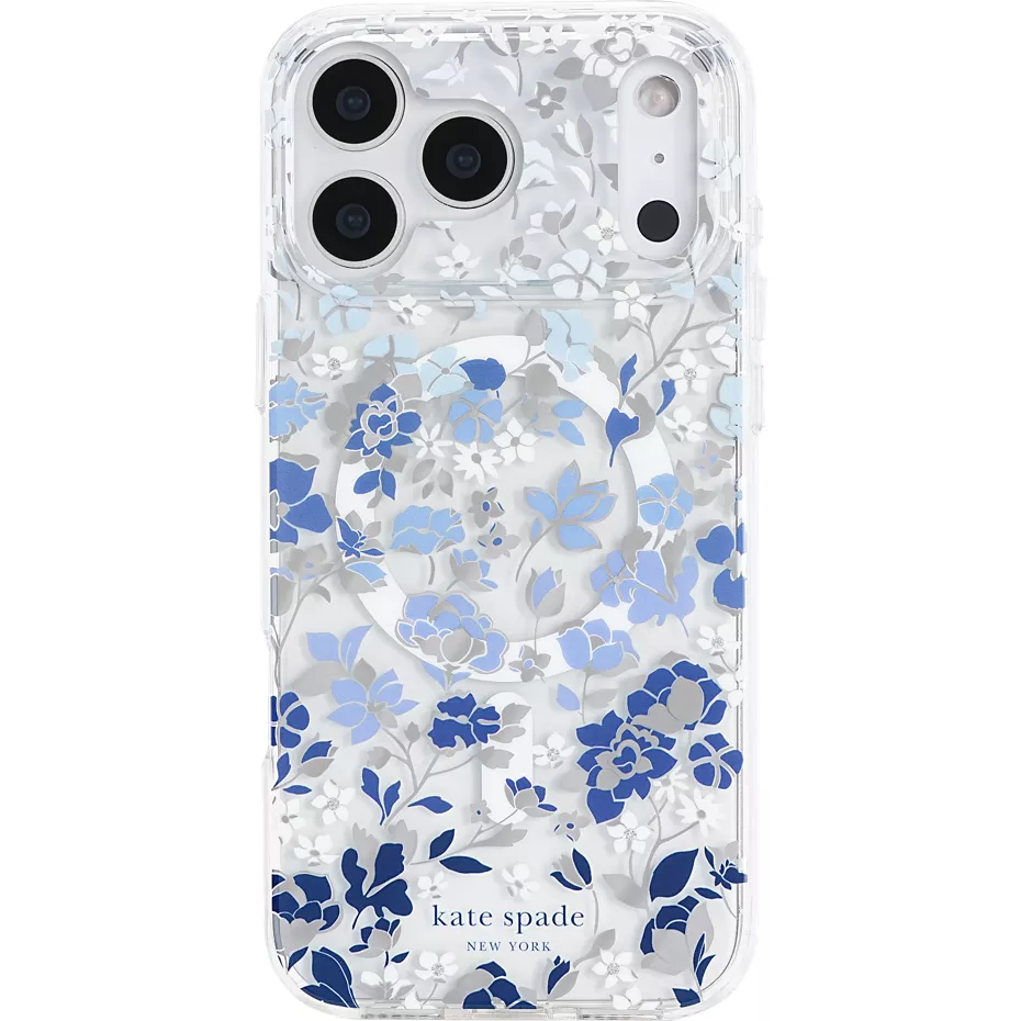 Kate Spade Protective Case with MagSafe for iPhone 17 Pro Max - Flowerbed Blue | Verizon