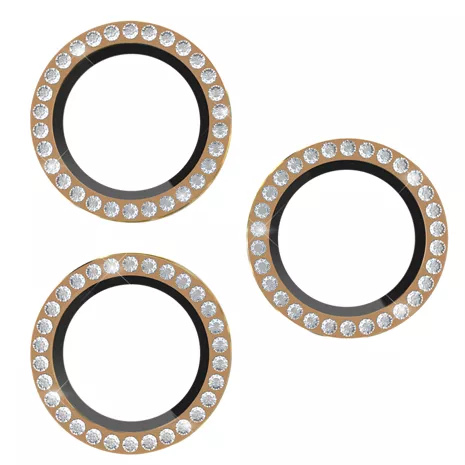 kate spade new york Aluminum Ring Lens Protectors for iPhone 17 Pro/17 Pro Max/16 Pro/16 Pro Max/15 Pro/15 Pro Max - Set In Stone Gold