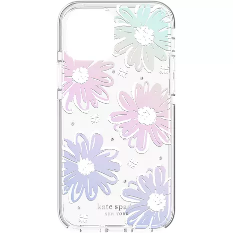 Funda dura protectora Kate Spade New York para el iPhone 12 Pro Max - Daisy Iridescent Foil/Transparente