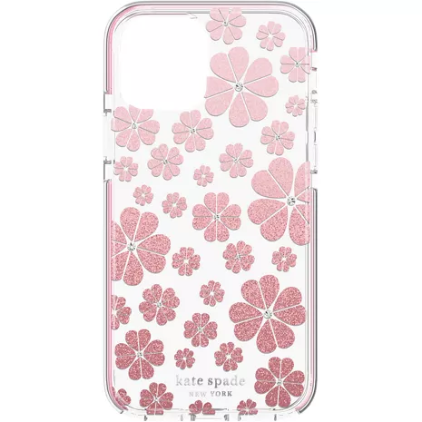 kate spade new york Defensive Hardshell Case for iPhone 12 Pro Max - Floral  Glitter Ombre/Clear | Verizon
