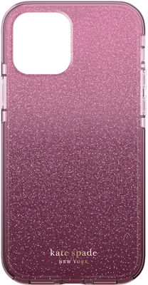 Kate Spade New York Defensive Hardshell Case For Iphone 12 Pro Max Glitter Ombre Magenta Verizon