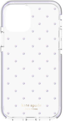 Kate Spade Defensive Hardshell Case for iPhone 12 Pro Max - Sarah Pin Dot Lilac