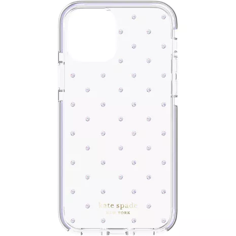 kate spade new york Funda dura para el iPhone 12 Pro Max - Sarah Pin Dot Lilac