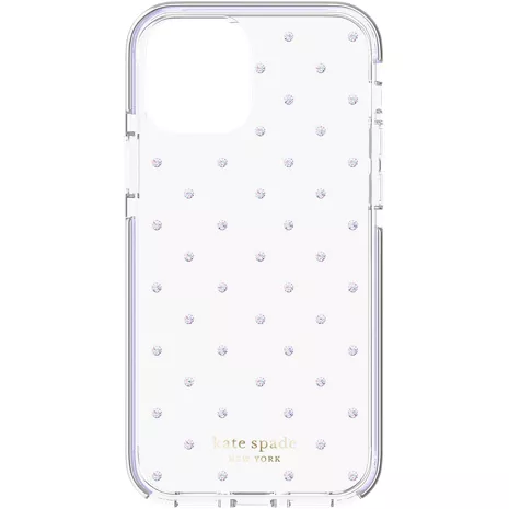 kate spade new york Defensive Hardshell Case for iPhone 12 Pro Max - Sarah Pin Dot Lilac