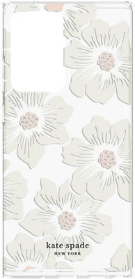 Protective Hardshell Case For Galaxy Note Ultra 5g Hollyhock Floral Clear Verizon