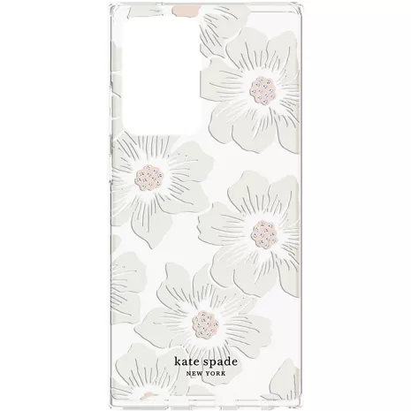 kate spade new york Funda protectora dura para el Galaxy Note20 Ultra 5G - Hollyhock Floral Clear