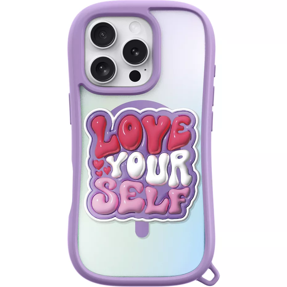 LAUT POP LOVIE Protective Case with MagSafe and Charm Bracelet for iPhone 16 Pro - Lovely Purple | Verizon