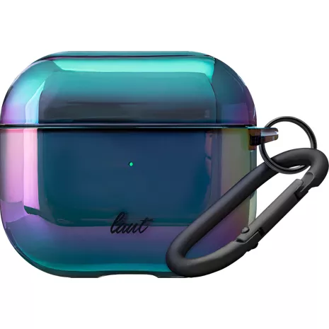 LAUT HOLO Holographic Protective Shimmering Case with Carabiner for Airpods (3rd generation) - Midnight