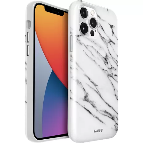 Funda LAUT HUEX Elements para el iPhone 12/iPhone 12 Pro - Marble White