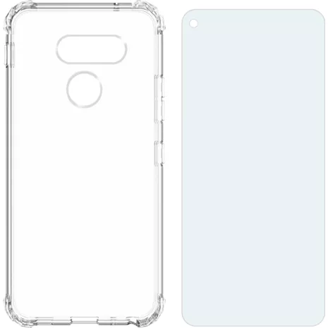 Verizon Clarity Case Blue Light Screen Protector Bundle for LG