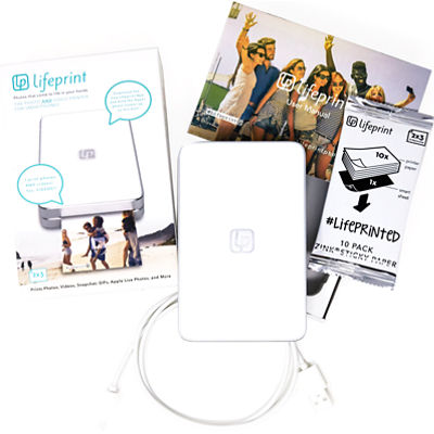 lifeprint 2x3 portable photo and video printer for iphone and android