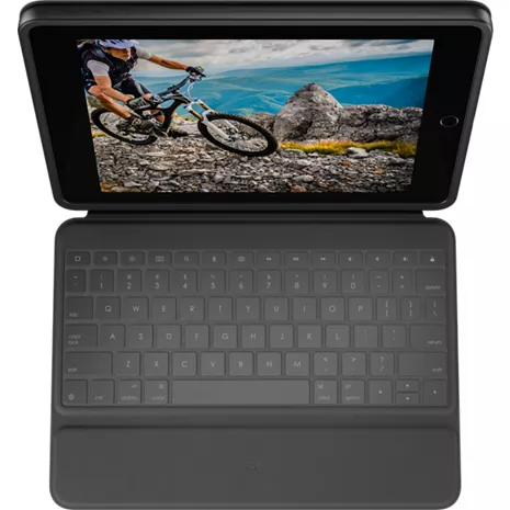 Funda Rugged Folio de Logitech con teclado para el iPad (9.ª