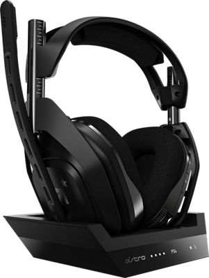 Astro Gaming ASTRO A50 + Base Station RF Wireless Over the Ear Headphones for PlayStation 4 and 5