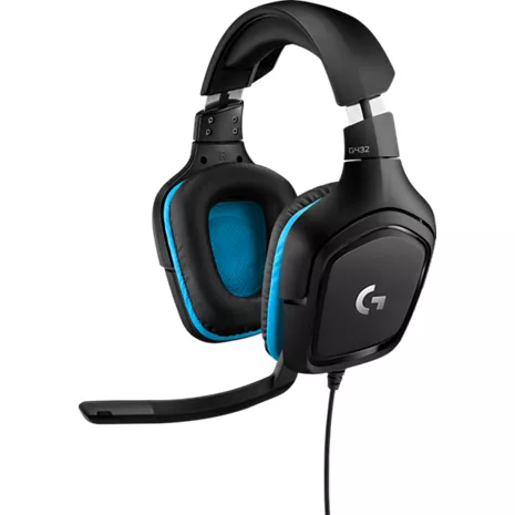 Logitech Audífonos con micrófono G432 con cable para videojuegos con sonido envolvente 7.1