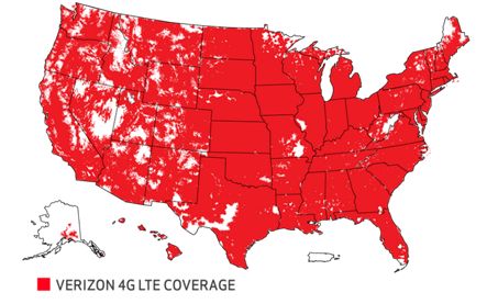 4G LTE Coverage Map