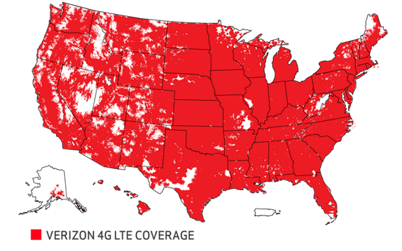 verizon wireless signal strength map