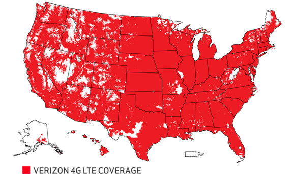 Verizon Coverage In Alaska Map Verizon Wireless