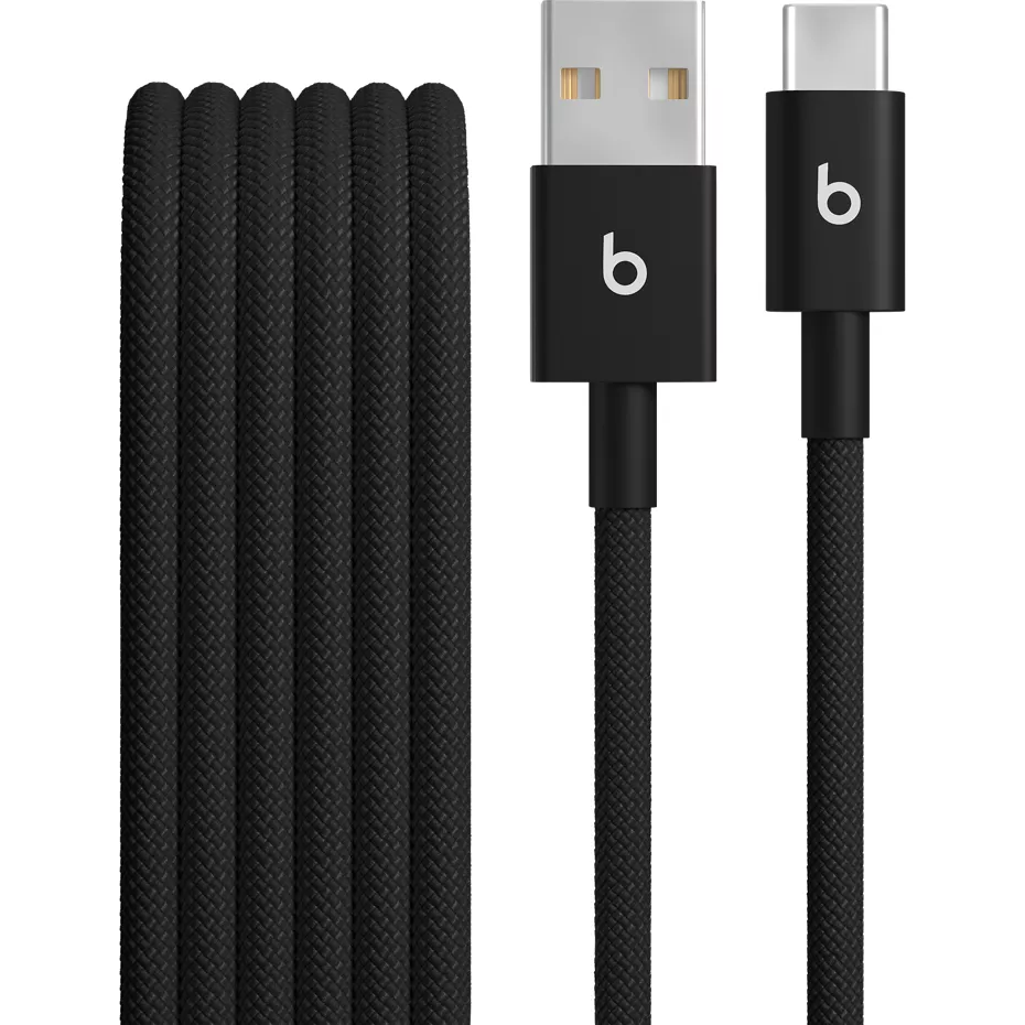 Beats USB-A to USB-C Woven Cables (1.5 m) - Bolt Black (2-Pack) | Verizon