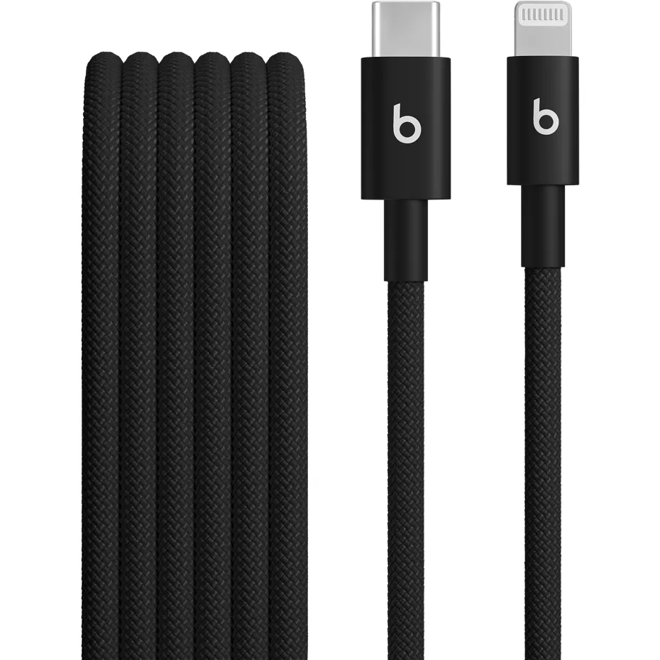 Beats USB-C to Lightning Woven Cable (1.5 m) - Bolt Black | Verizon