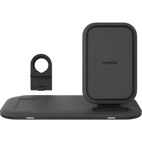 mophie Base de carga inalámbrica 3 en 1 con adaptadores para reloj