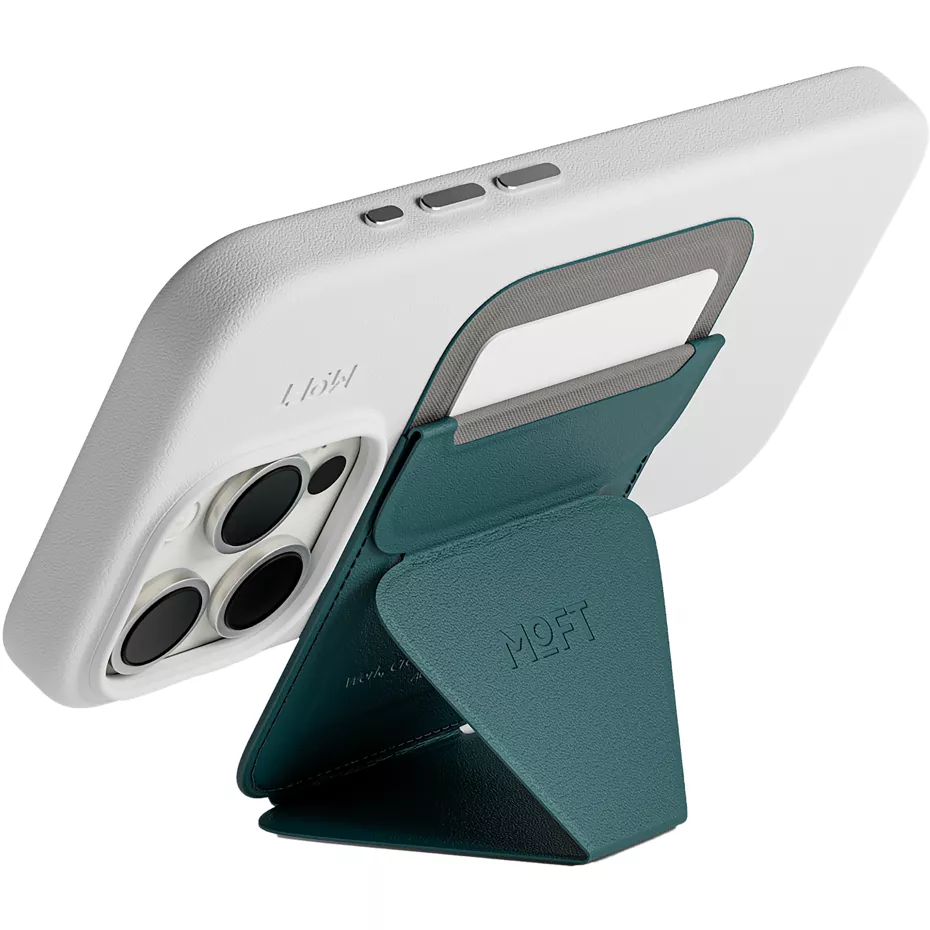 MOFT Snap-On Wallet Case and Stand with MagSafe - Jungle Green | Verizon