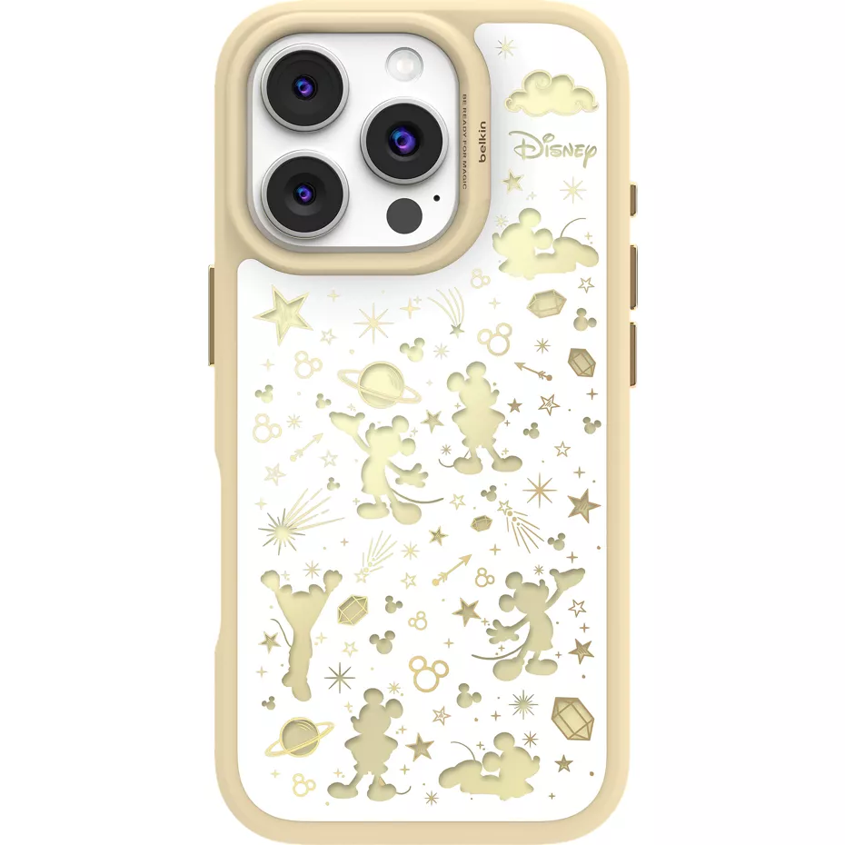 Belkin Disney White Star Mickey SheerForce Case with MagSafe for iPhone 16 Pro | Verizon