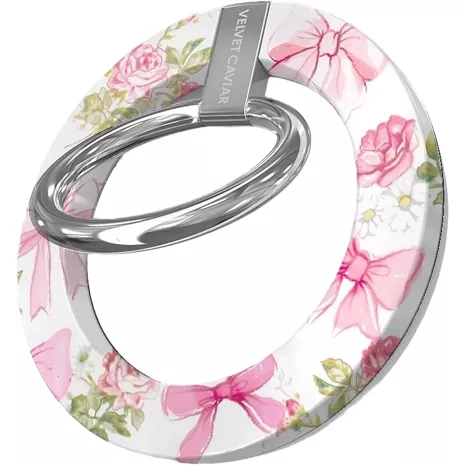 Velvet Caviar MagSafe Compatible Grip Ring - Posie Pink Bow