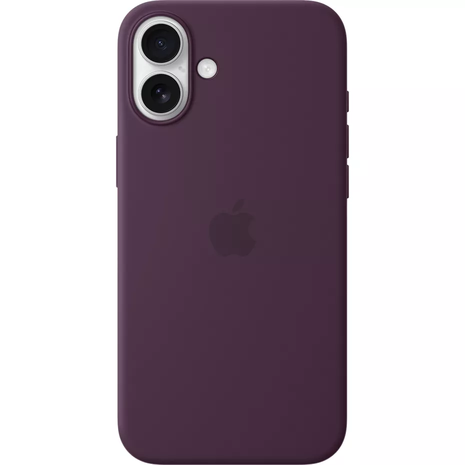 Apple Silicone Case with MagSafe for iPhone 16 Plus - Plum | Verizon