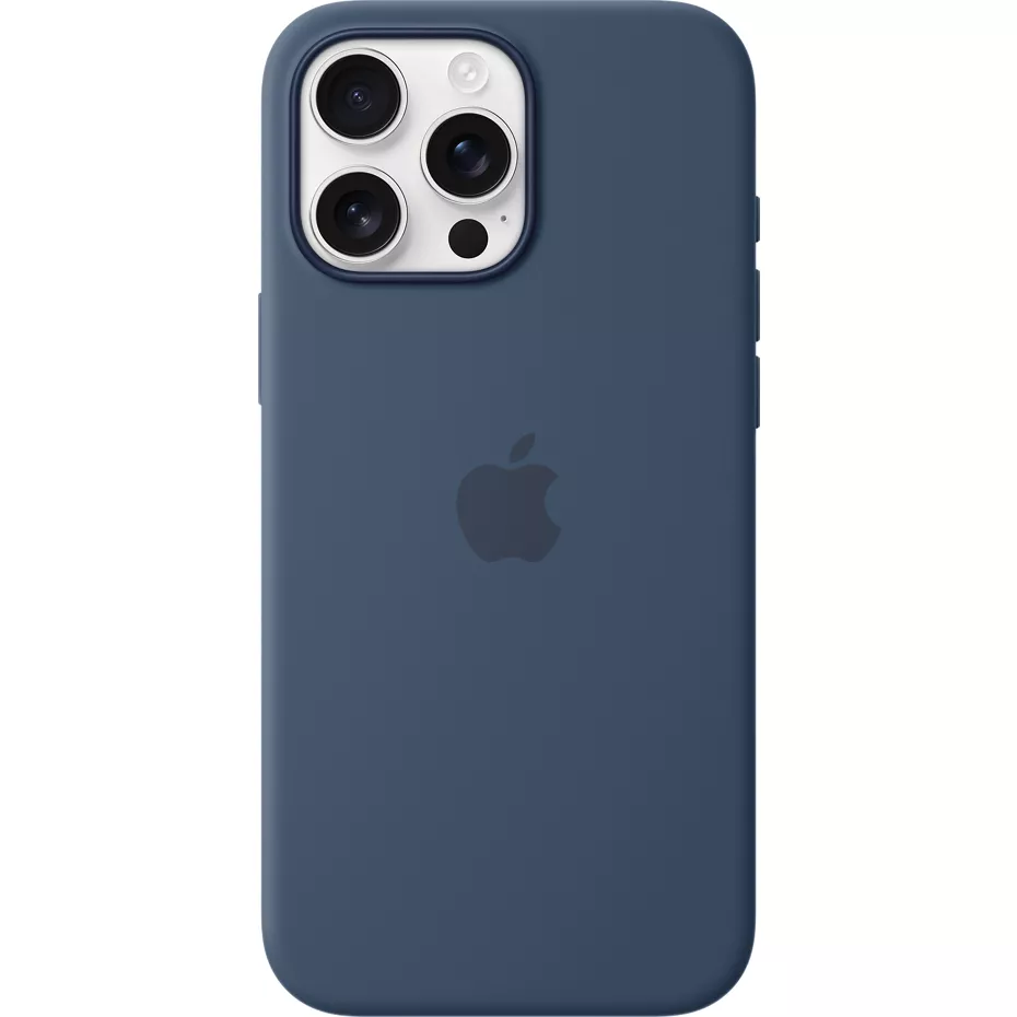 Apple Silicone Case with MagSafe for iPhone 16 Pro Max - Denim | Verizon