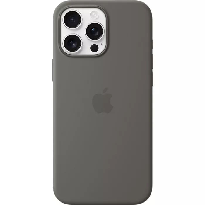 Apple Silicone Case with MagSafe for iPhone 16 Pro Max - Stone Gray | Verizon