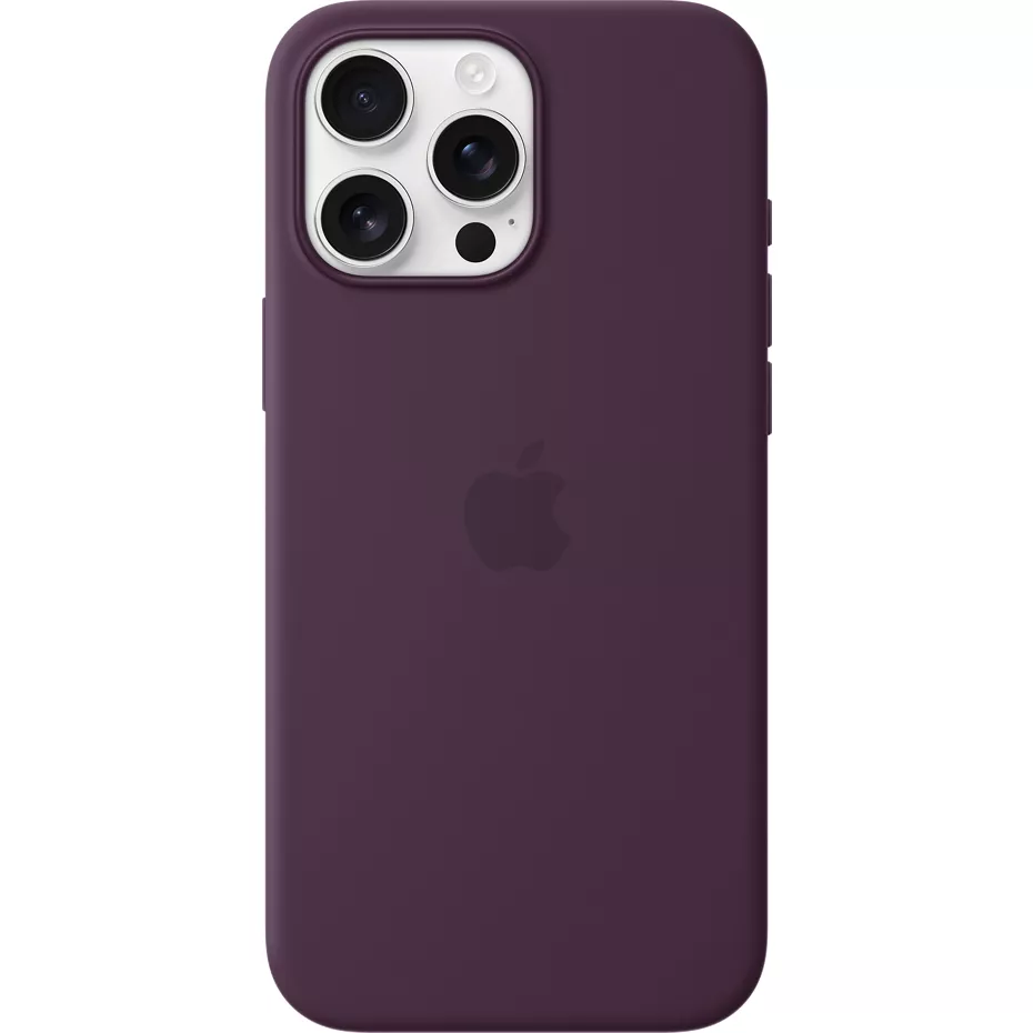 Apple Silicone Case with MagSafe for iPhone 16 Pro Max - Plum | Verizon