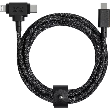 Native Union Cable de correa Duo USB-C a USB-C y Lightning​​ 