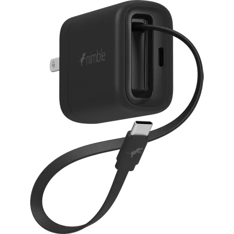 Nimble Wally Stretch 20W Wall Charger with Retractable USB-C Cable
