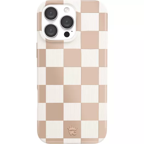 Velvet Caviar Funda Checker con Magsafe para el Apple iPhone 16 Pro Max - Nude Vibe