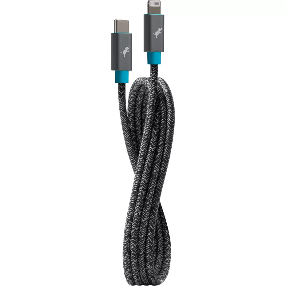 Nimble Eco-Friendly PowerKnit USB-C to Lightning Cable, 1 Meter - Space Grey | Verizon