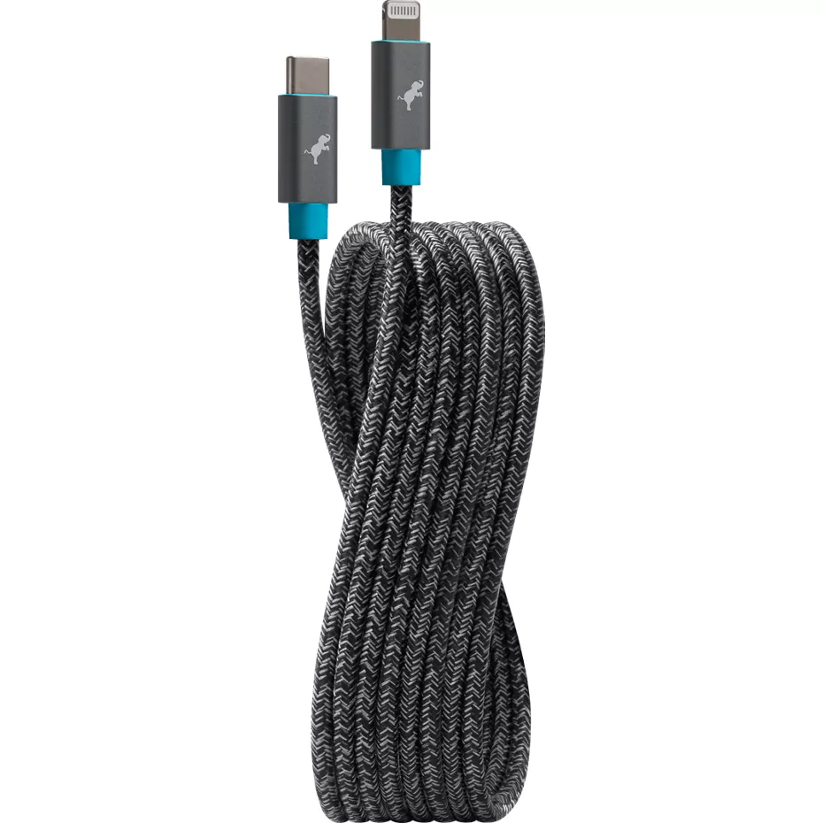 Nimble Eco-Friendly PowerKnit USB-C to Lightning Cable, 3 Meter - Space Grey | Verizon