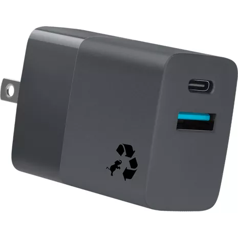 Cargador de pared USB-C doble ecológico de 30 W Nimble WALLY Mini+