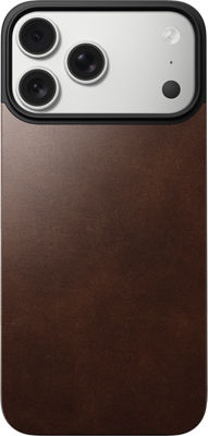 iPhoneアクセサリー NOMAD Magnetic LeatherBack iPhone17 Pro Magnetic Leather Back - iPhone 17 Pro | Black | Horween