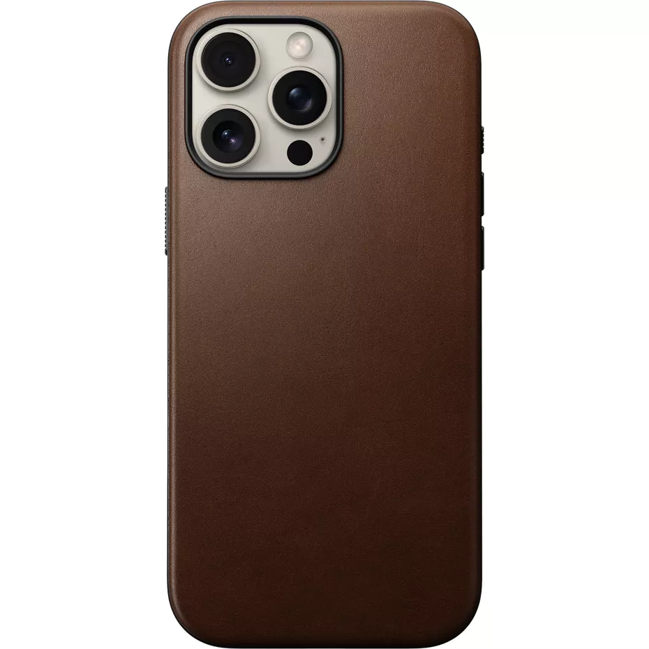 Nomad Modern Leather Case with MagSafe for iPhone 16 Pro Max - Brown | Verizon