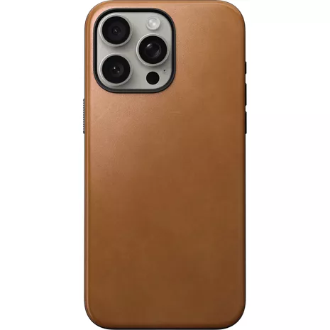 Modern Leather Case - iPhone 15 Pro Max, Brown