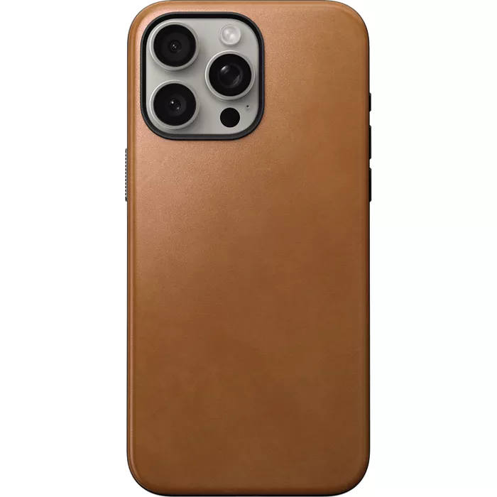 Nomad Modern Leather Case with MagSafe for iPhone 15 Pro Max - English Tan | Verizon