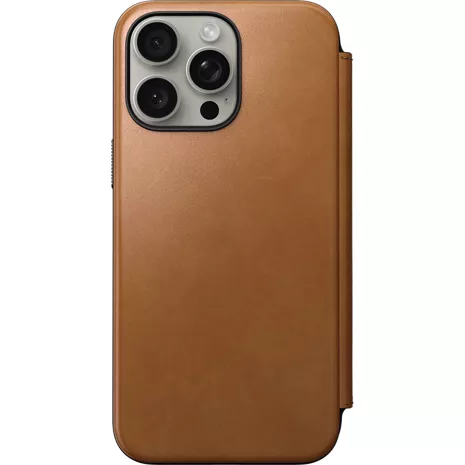 Nomad Estuche de piel Modern con MagSafe para el iPhone 15 Pro Max