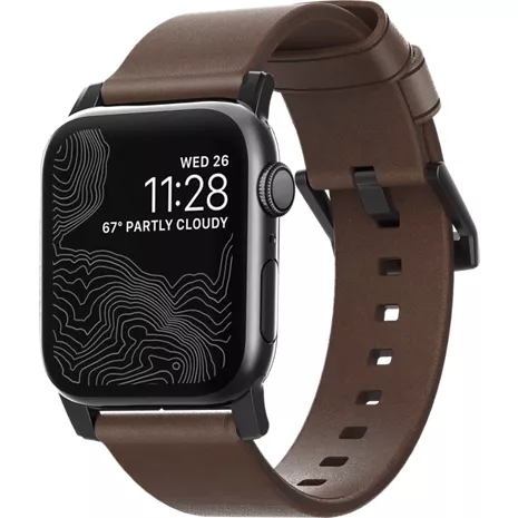 Nomad Modern Strap with Black Hardware for Apple Watch 44mm/42mm